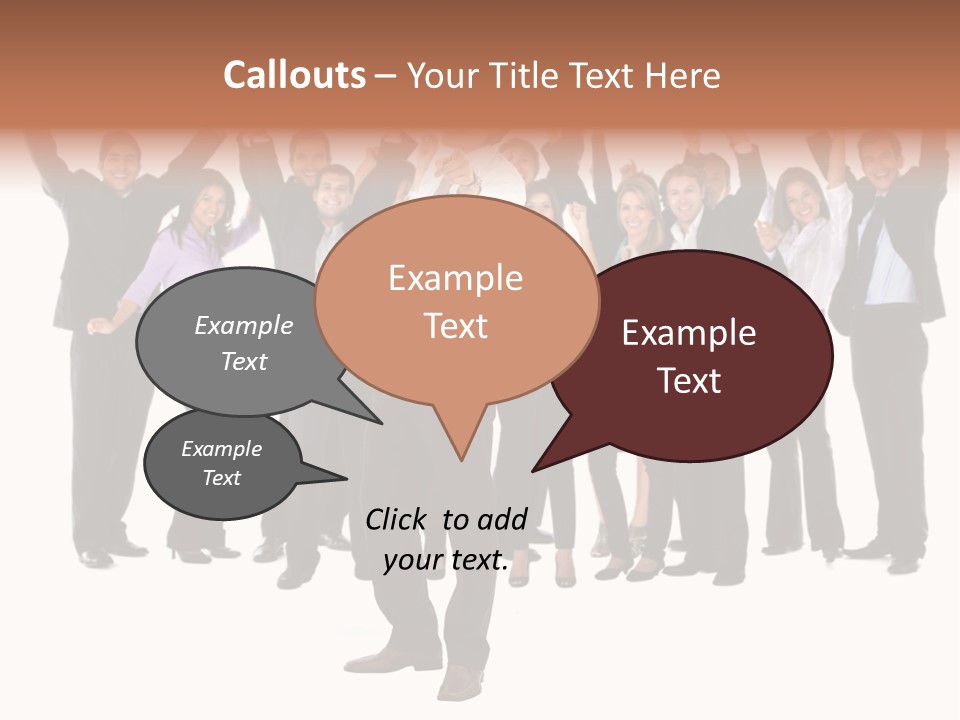 Latin Business Happy PowerPoint Template