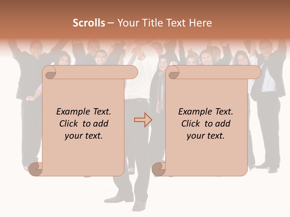 Latin Business Happy PowerPoint Template