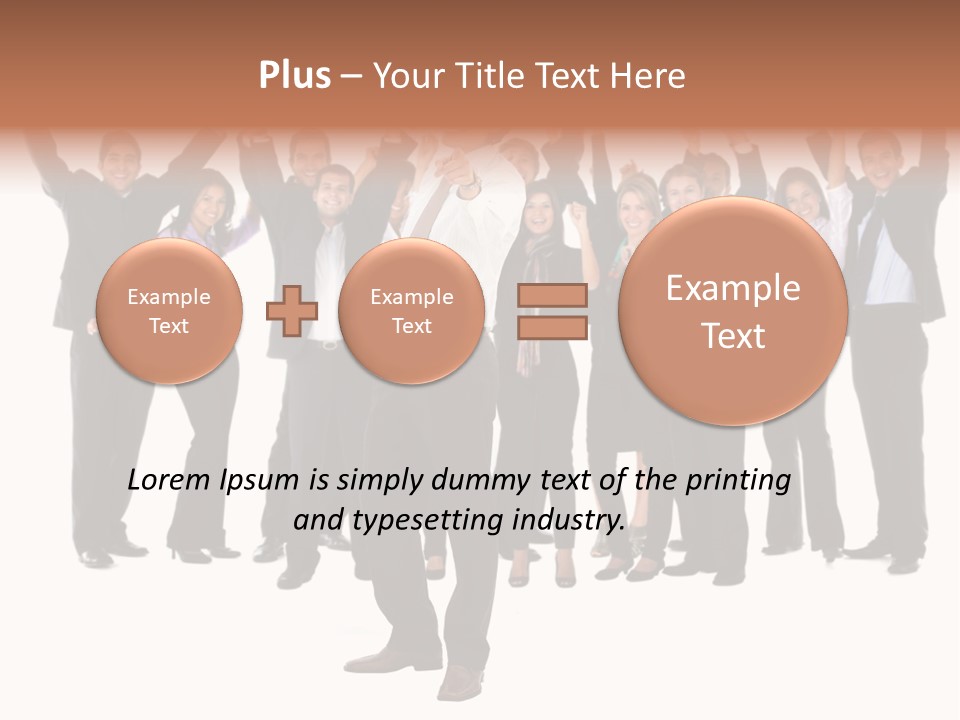 Latin Business Happy PowerPoint Template