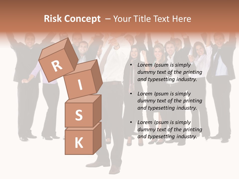 Latin Business Happy PowerPoint Template