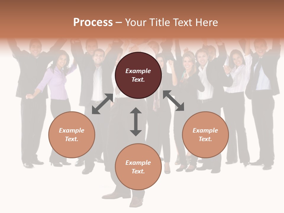 Latin Business Happy PowerPoint Template