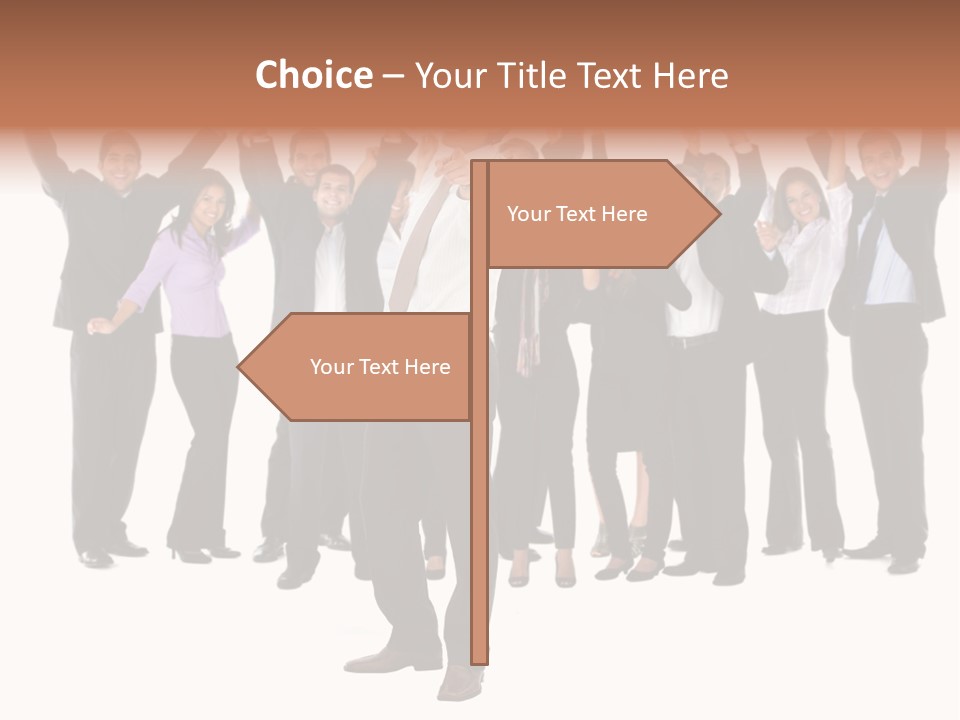 Latin Business Happy PowerPoint Template