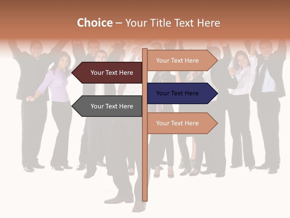 Latin Business Happy PowerPoint Template