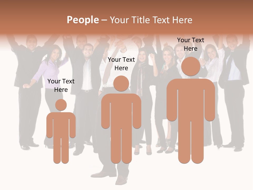 Latin Business Happy PowerPoint Template