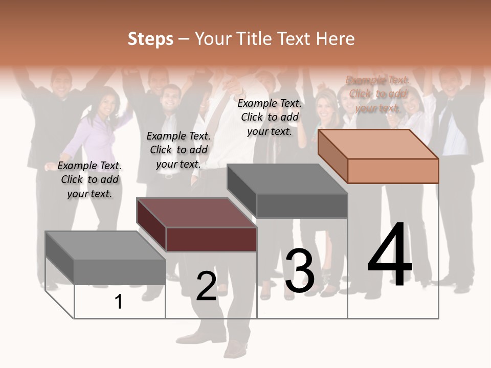 Latin Business Happy PowerPoint Template