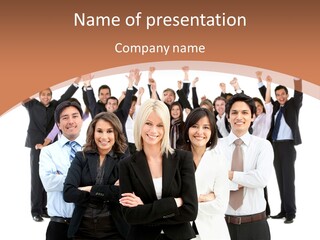 Colleagues Females Confidence PowerPoint Template