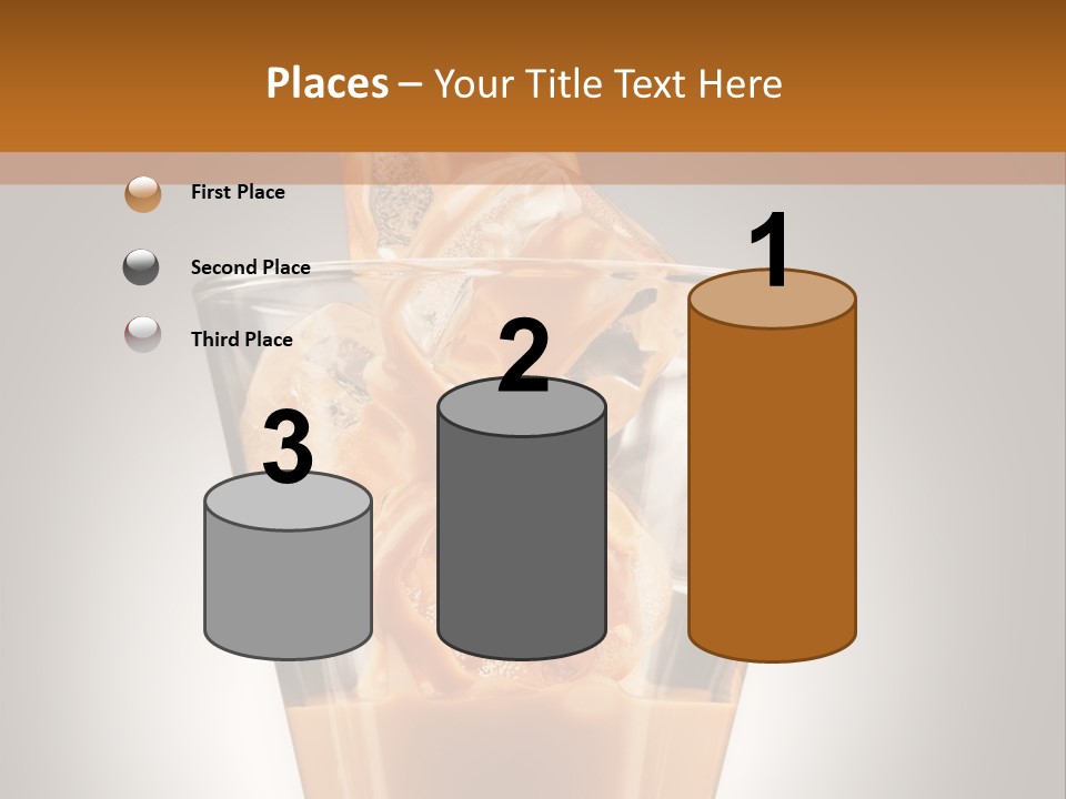 Spirit Restaurant Liquor Glass PowerPoint Template