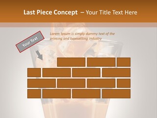 Spirit Restaurant Liquor Glass PowerPoint Template