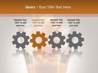 Spirit Restaurant Liquor Glass PowerPoint Template