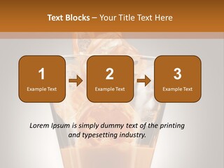 Spirit Restaurant Liquor Glass PowerPoint Template