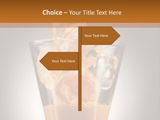 Spirit Restaurant Liquor Glass PowerPoint Template