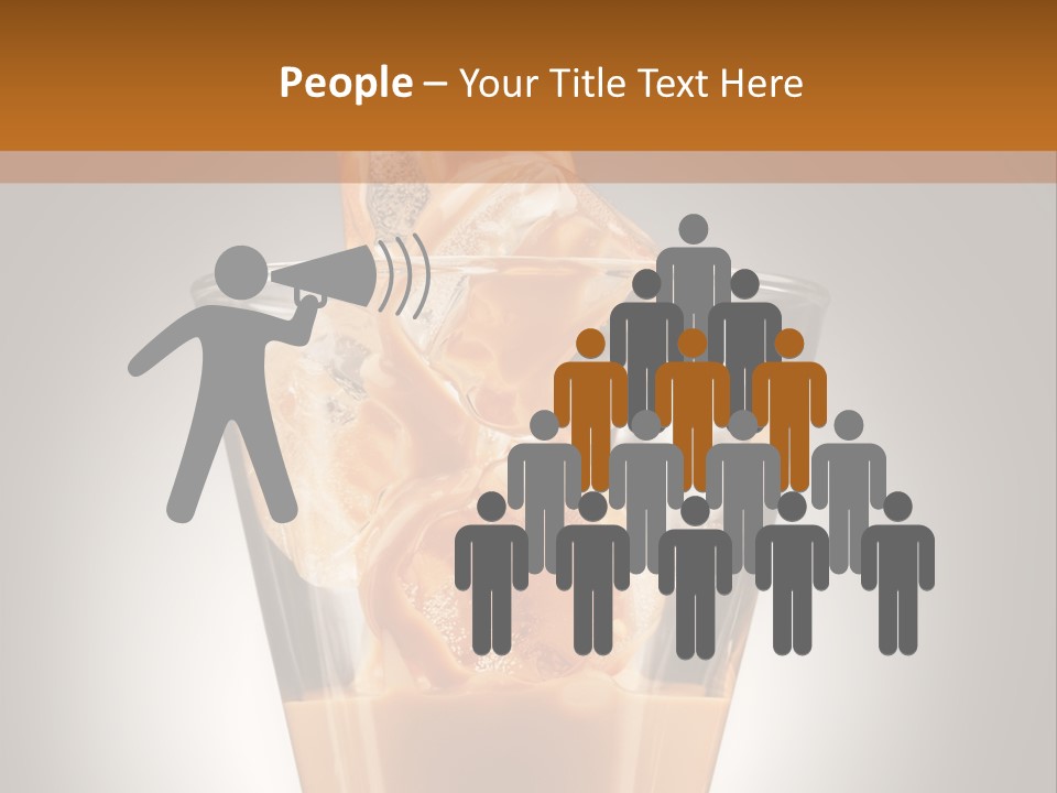 Spirit Restaurant Liquor Glass PowerPoint Template