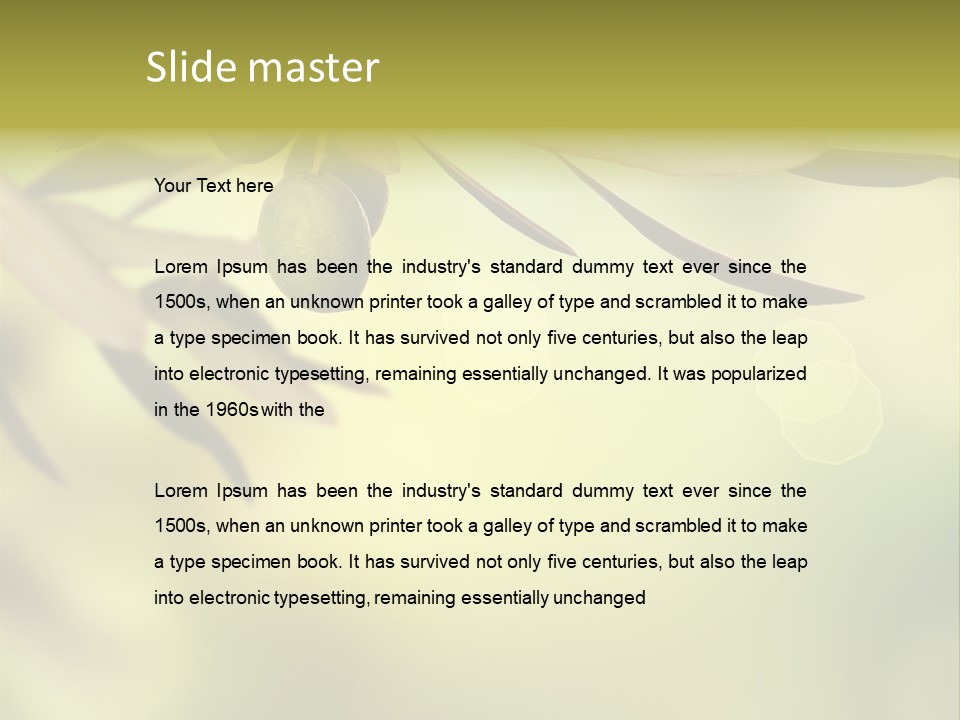 Diet Traditional Greece PowerPoint Template