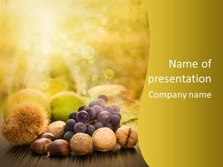 October Apple Natural PowerPoint Template