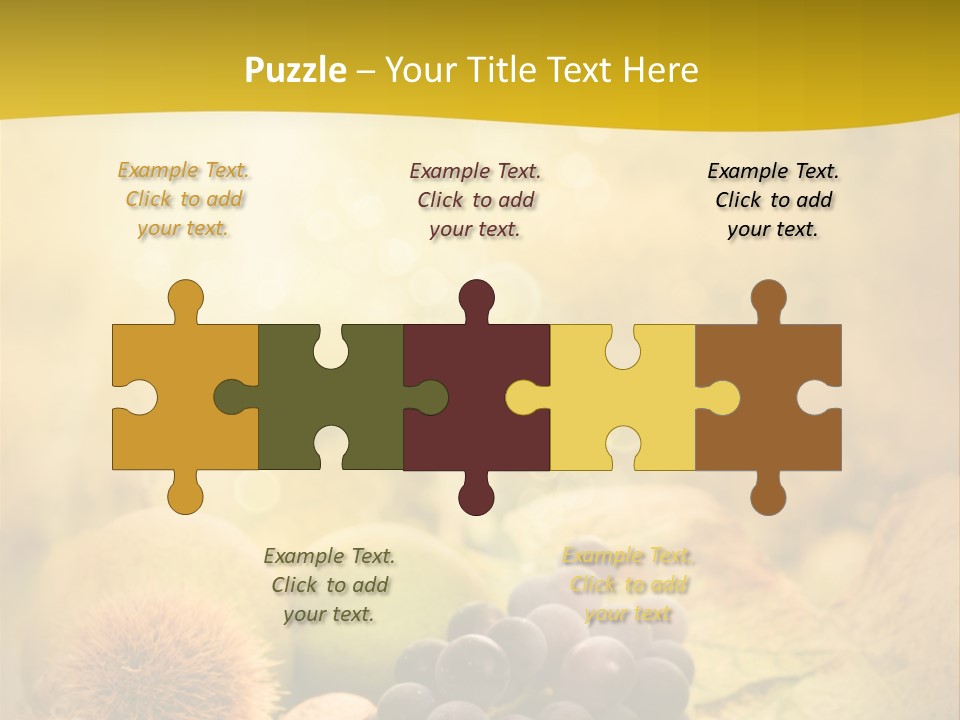 October Apple Natural PowerPoint Template