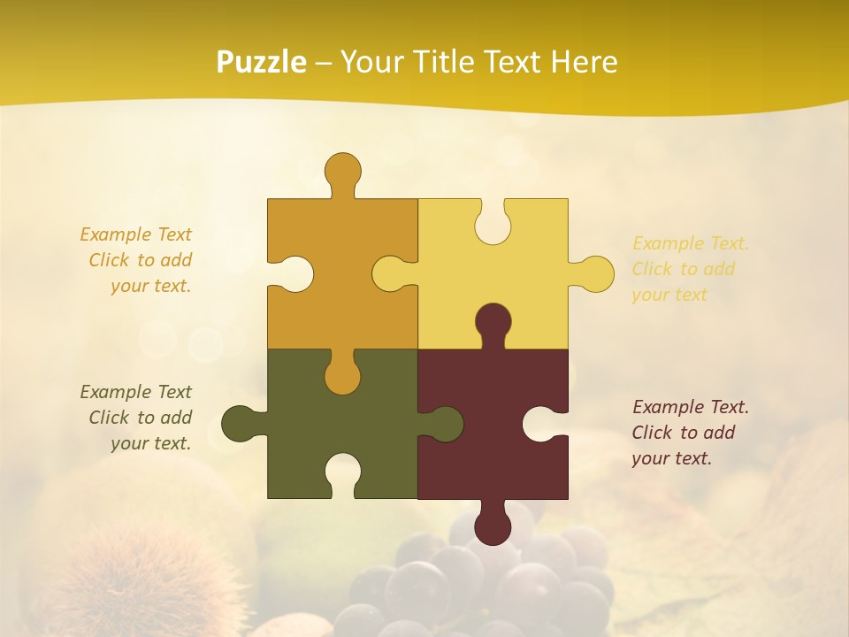 October Apple Natural PowerPoint Template