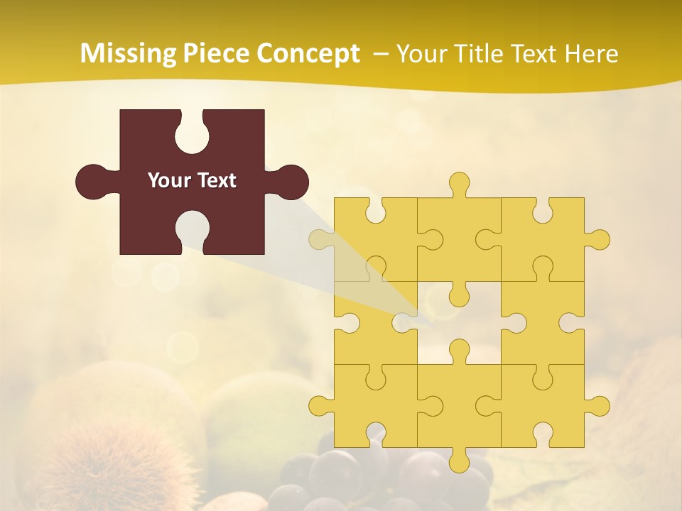 October Apple Natural PowerPoint Template