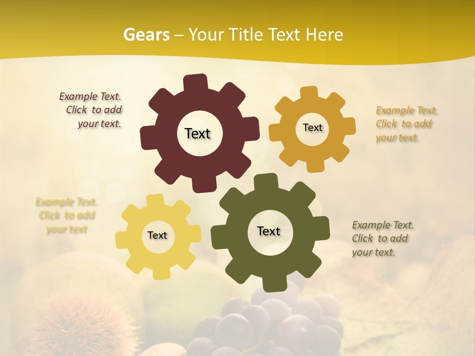 October Apple Natural PowerPoint Template