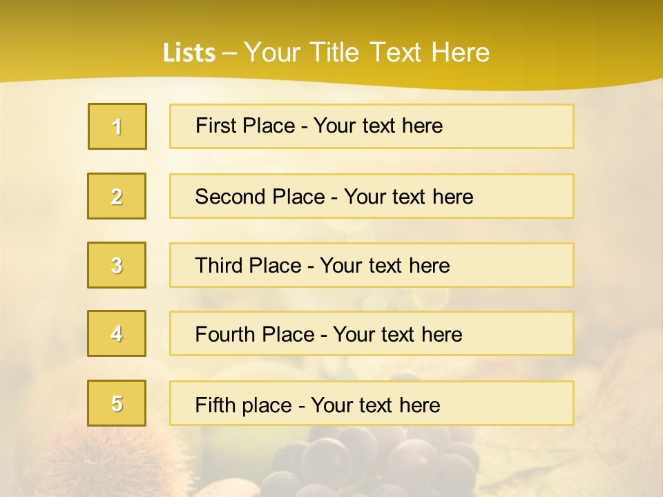 October Apple Natural PowerPoint Template