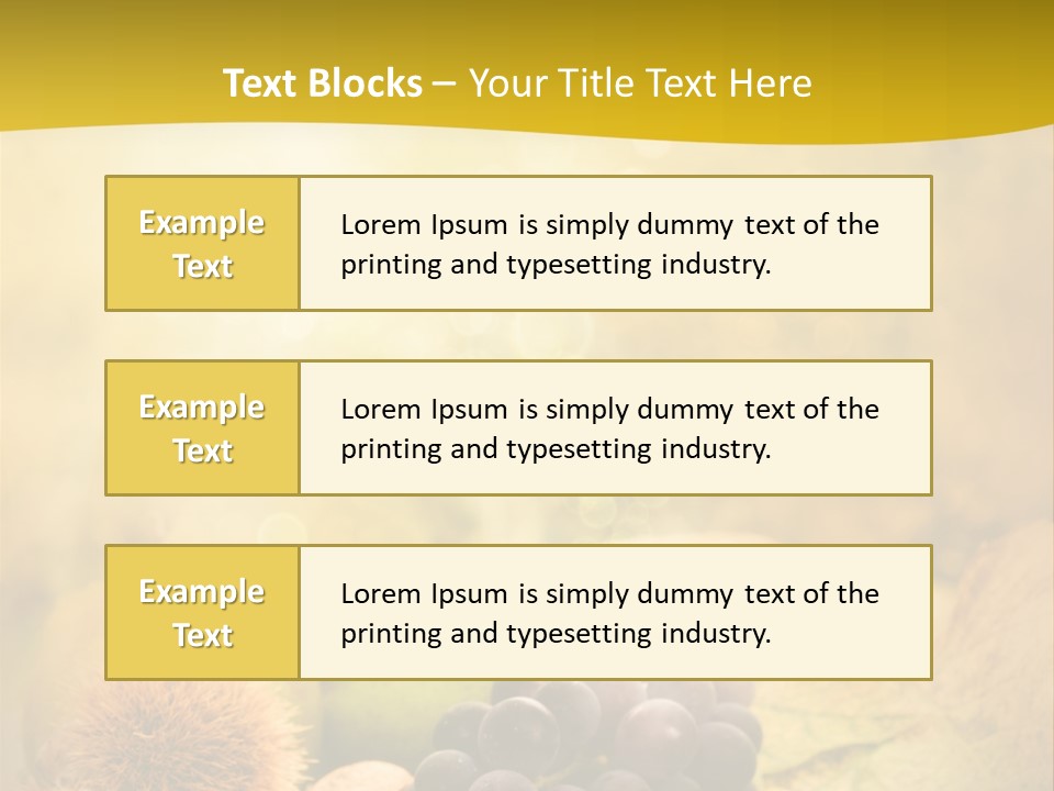 October Apple Natural PowerPoint Template