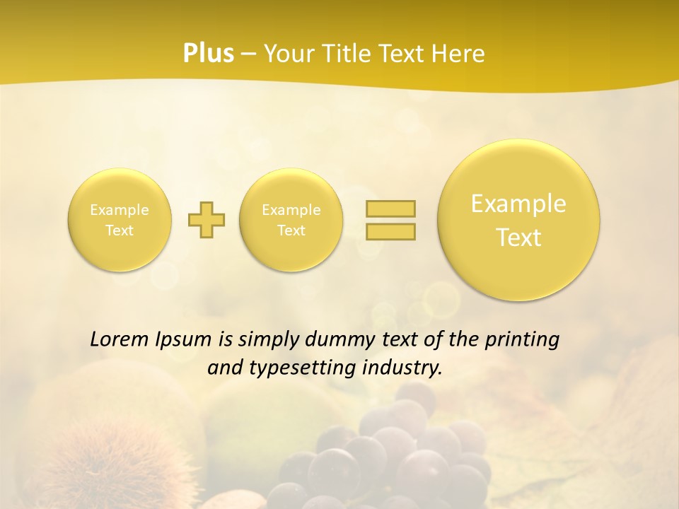 October Apple Natural PowerPoint Template