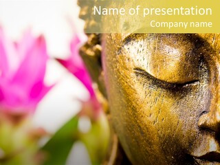 Buddha Harmony Symbol PowerPoint Template