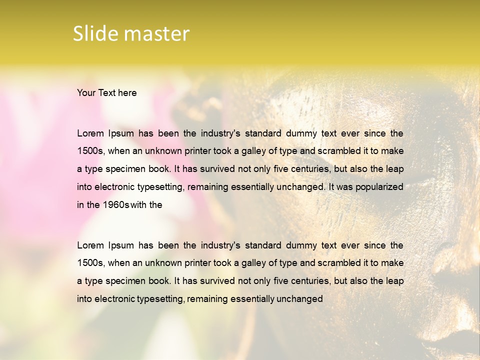 Buddha Harmony Symbol PowerPoint Template