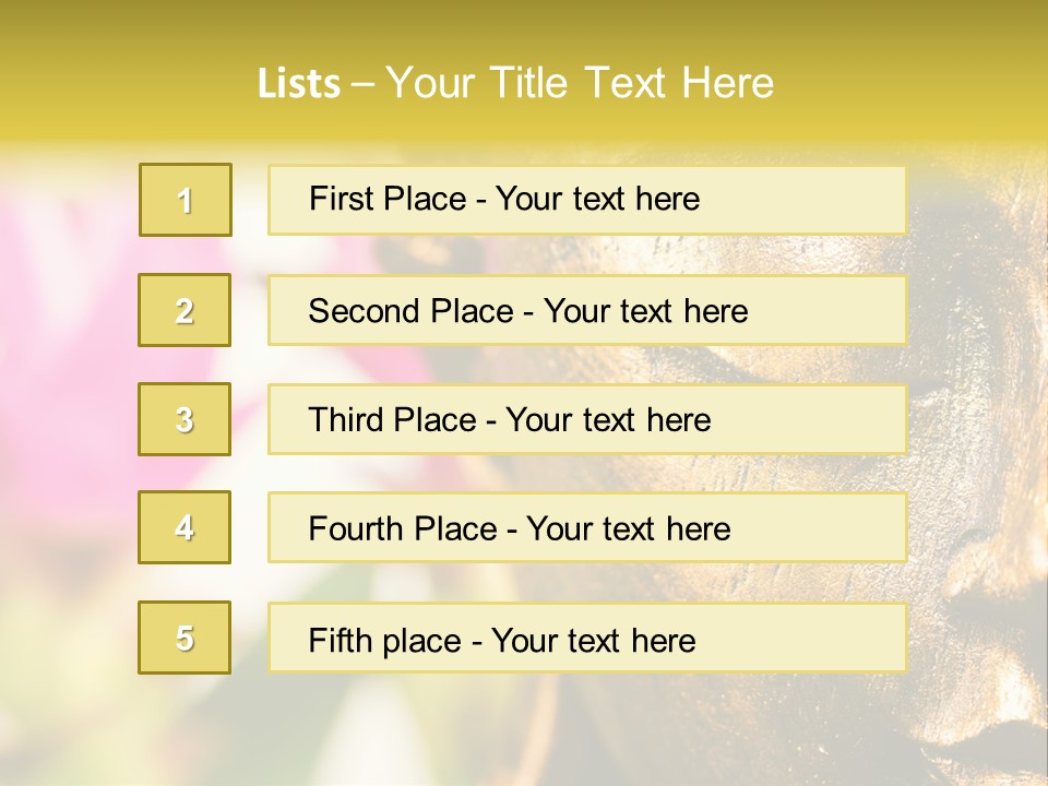 Buddha Harmony Symbol PowerPoint Template