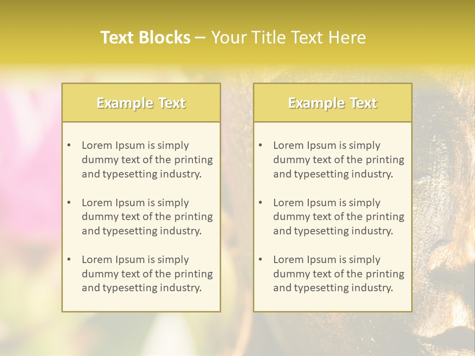 Buddha Harmony Symbol PowerPoint Template