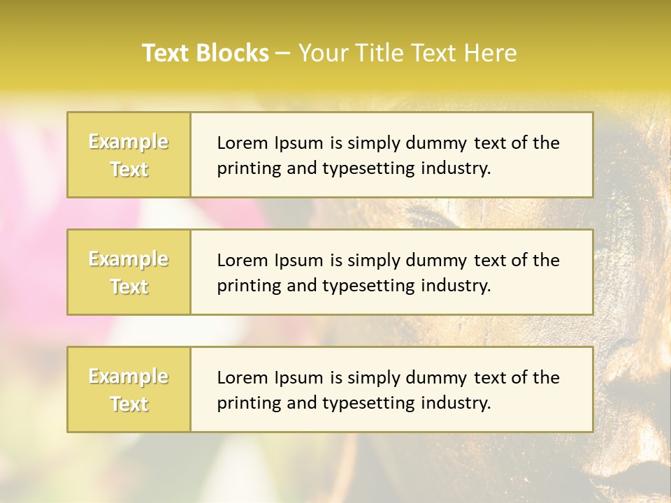 Buddha Harmony Symbol PowerPoint Template