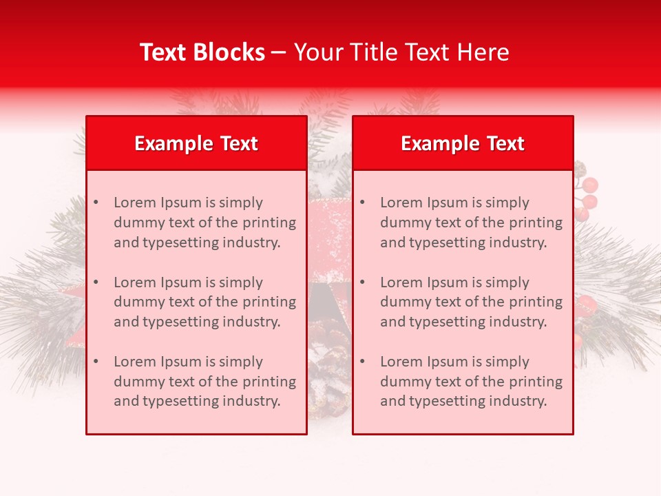 Snow Pine Winter PowerPoint Template