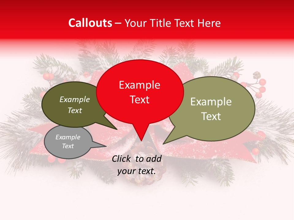 Snow Pine Winter PowerPoint Template