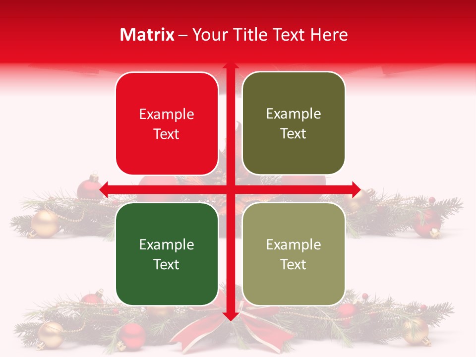 Pine White Branch PowerPoint Template