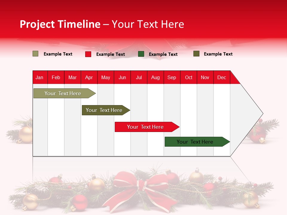 Pine White Branch PowerPoint Template