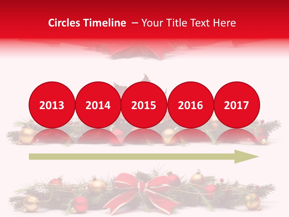 Pine White Branch PowerPoint Template