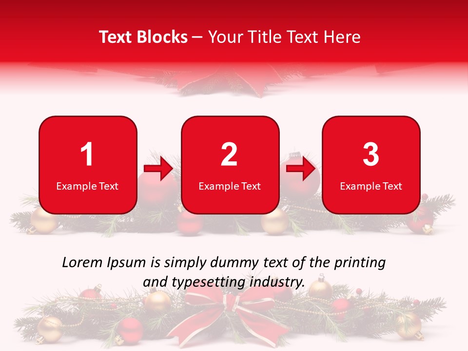 Pine White Branch PowerPoint Template