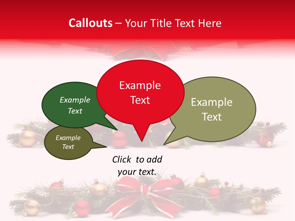 Pine White Branch PowerPoint Template