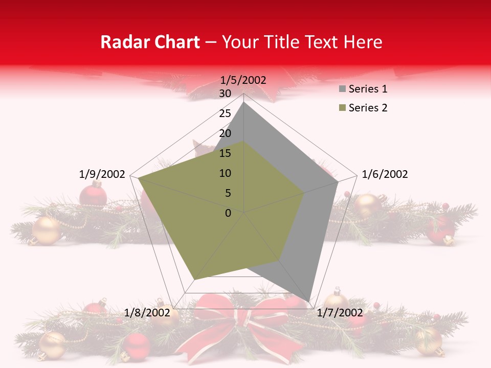 Pine White Branch PowerPoint Template