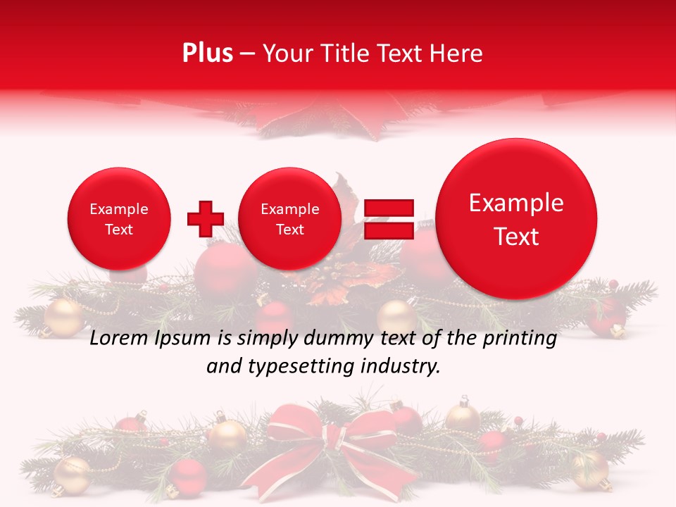 Pine White Branch PowerPoint Template