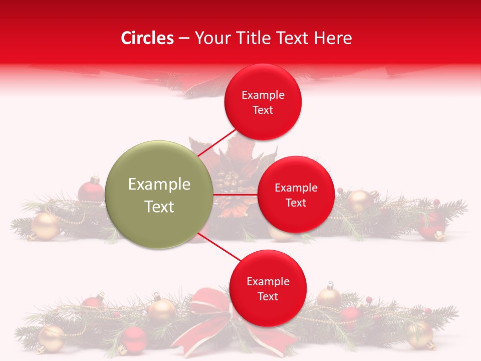 Pine White Branch PowerPoint Template