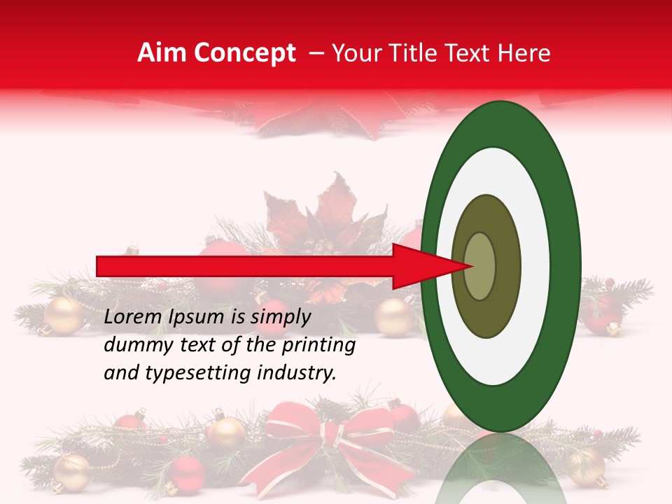 Pine White Branch PowerPoint Template