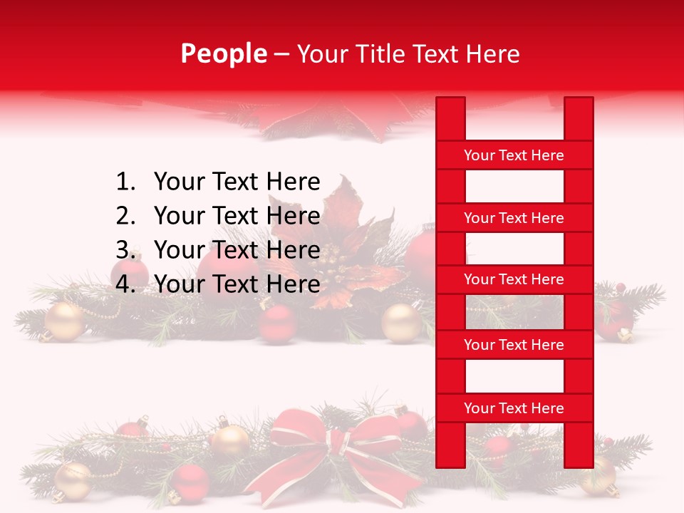 Pine White Branch PowerPoint Template