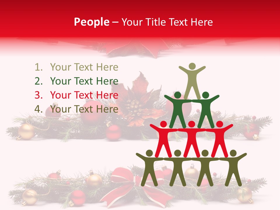 Pine White Branch PowerPoint Template