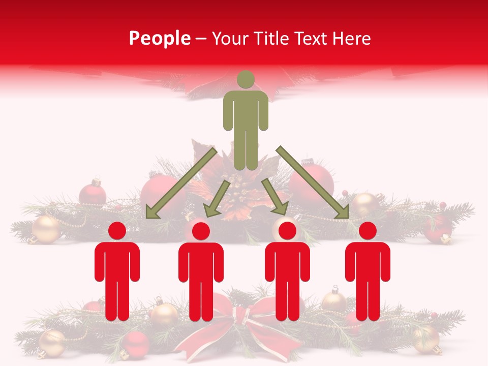 Pine White Branch PowerPoint Template