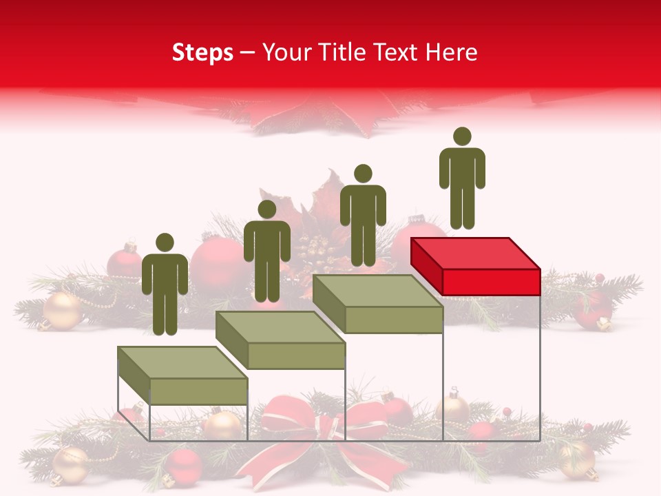 Pine White Branch PowerPoint Template