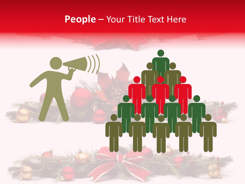 Pine White Branch PowerPoint Template