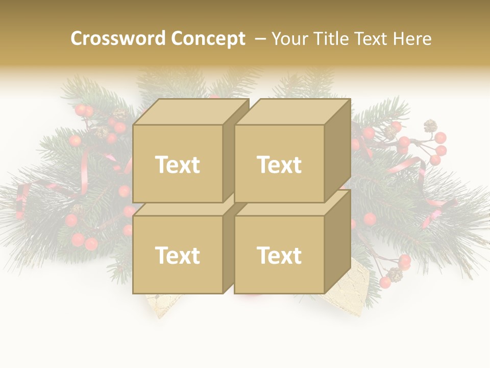 Festive Ribbon Delicate PowerPoint Template