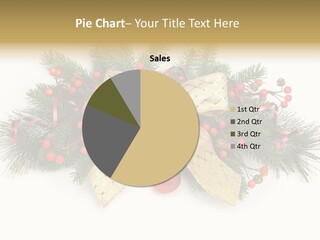 Festive Ribbon Delicate PowerPoint Template