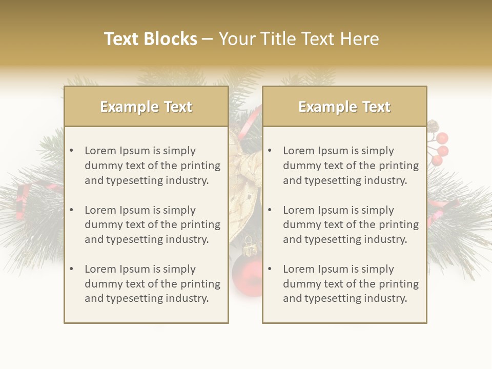 Festive Ribbon Delicate PowerPoint Template
