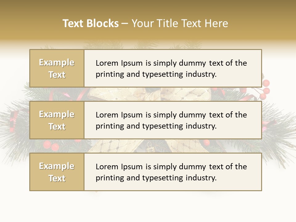 Festive Ribbon Delicate PowerPoint Template